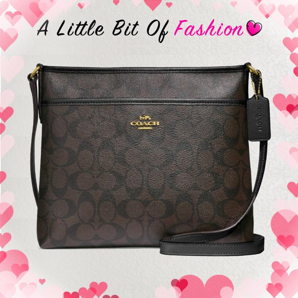 Coach F29210 File Crossbody In Signature Canvas